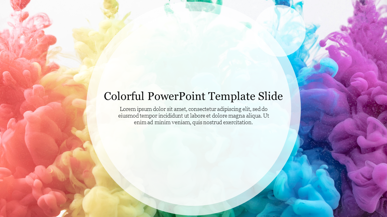 Colorful PowerPoint Template Slide